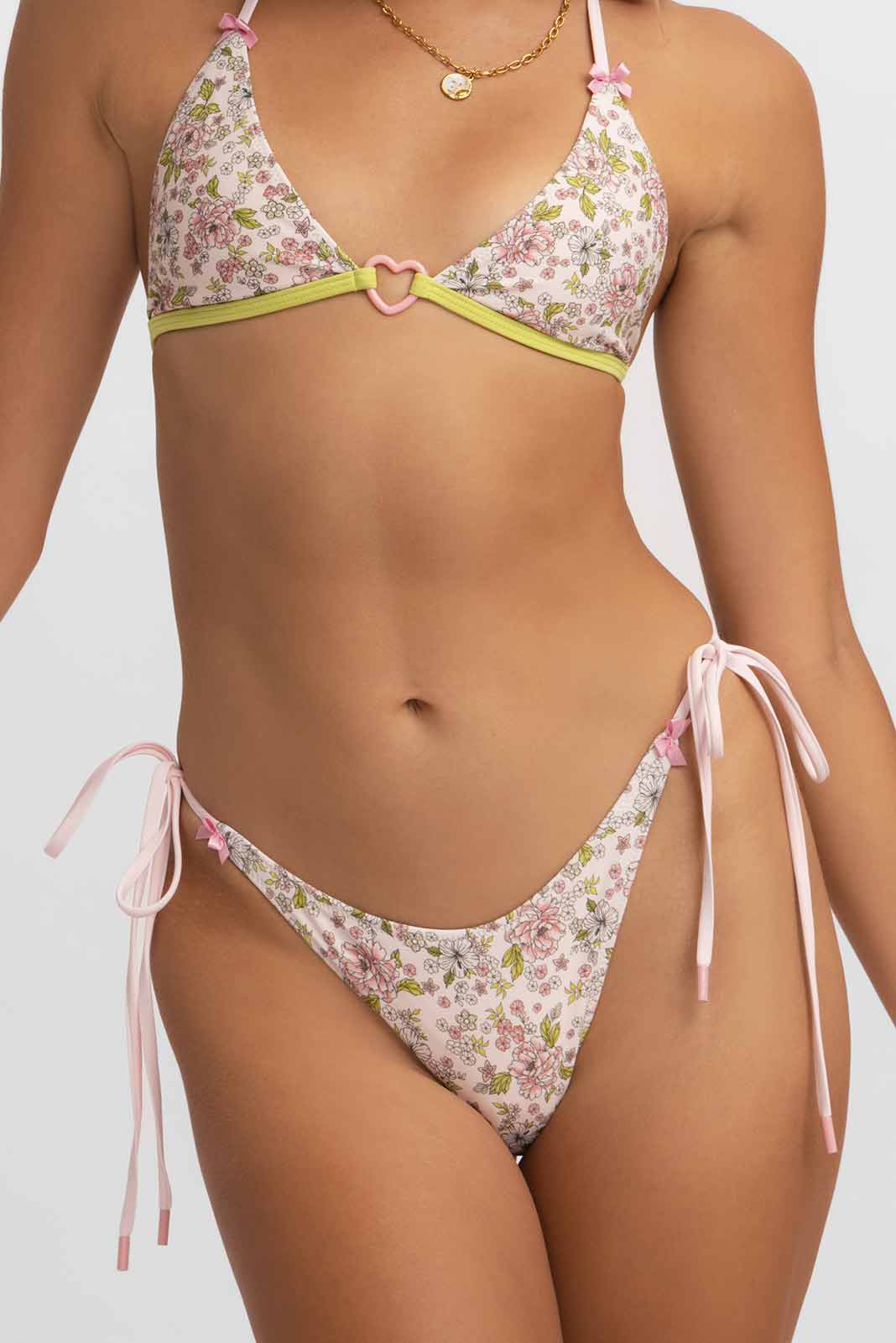 Zoey Side-Ties Adjustable Bottoms / Flora and Fauna