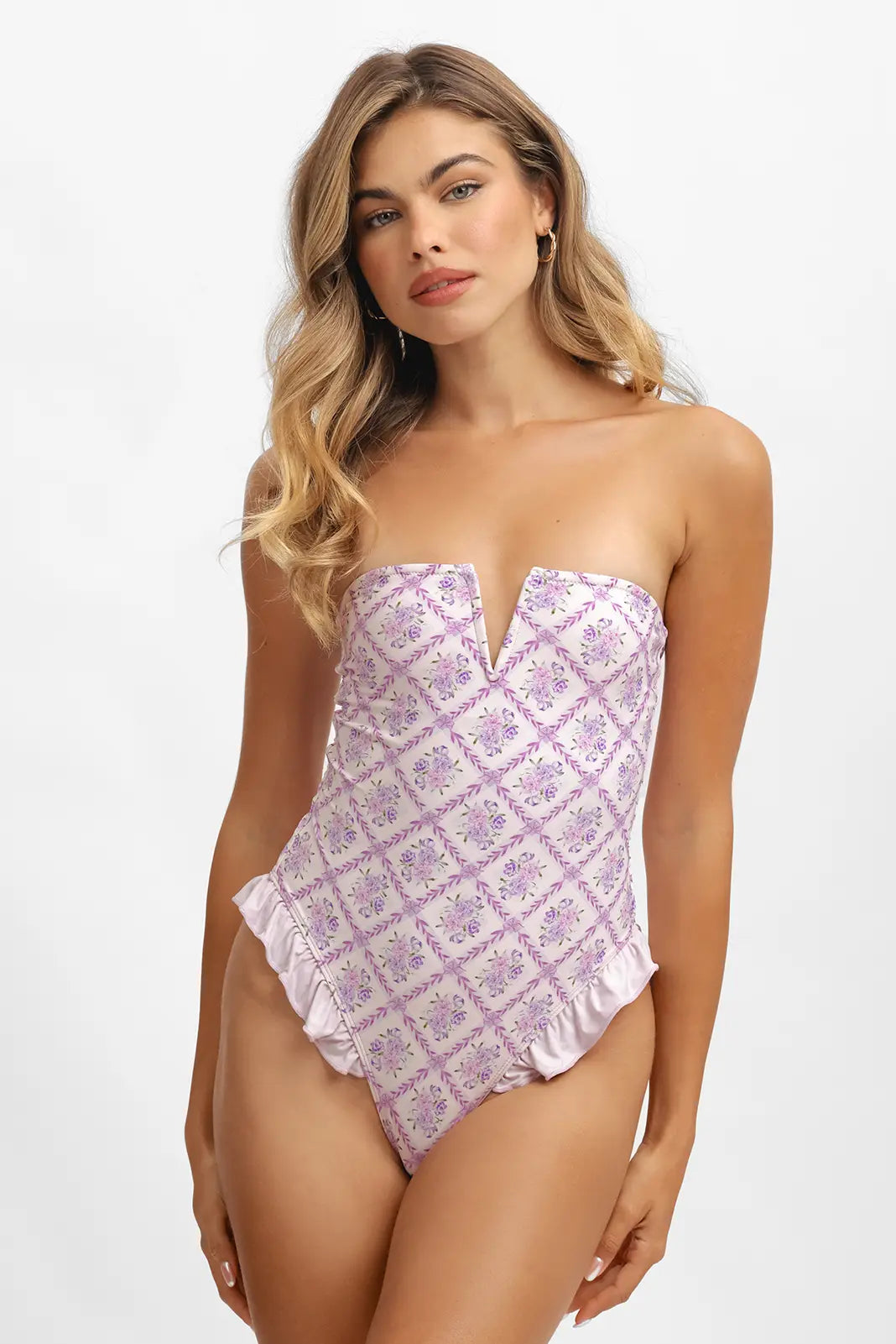 Lily Ruffled One Piece / Lavender Tea