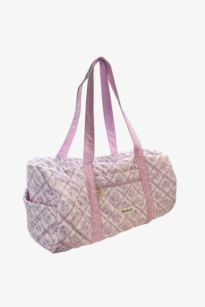 Quilted Weekender Bag / Lavender Tea