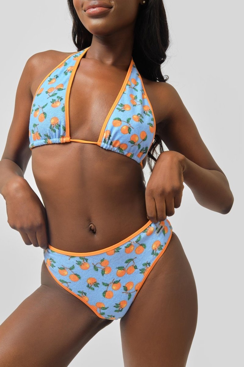 Ava High Waist Medium Bottoms / Citrus Sky Terry FINAL SALE