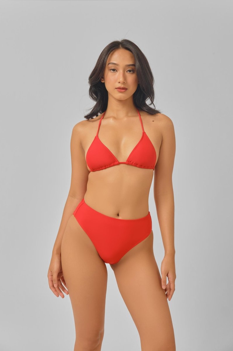 High Waist Bottoms / Shanghai Red