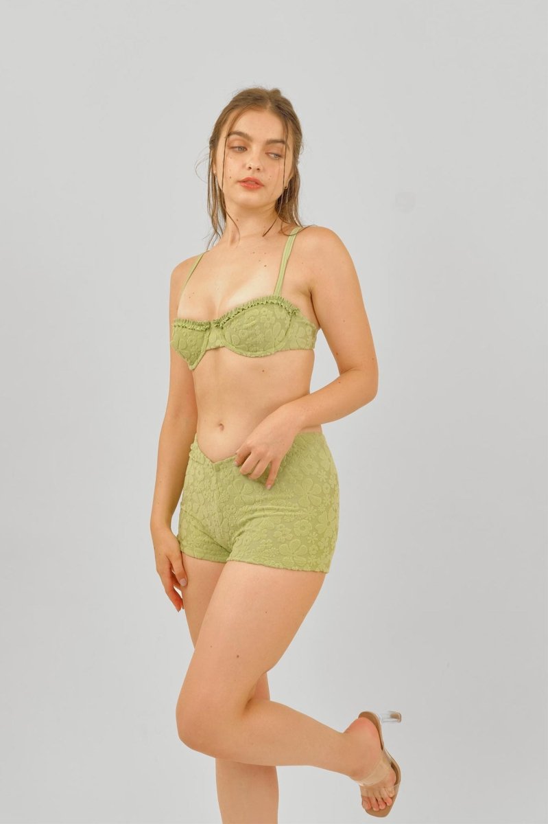 Jaden Swim Shorts / Matcha Jacquard FINAL SALE