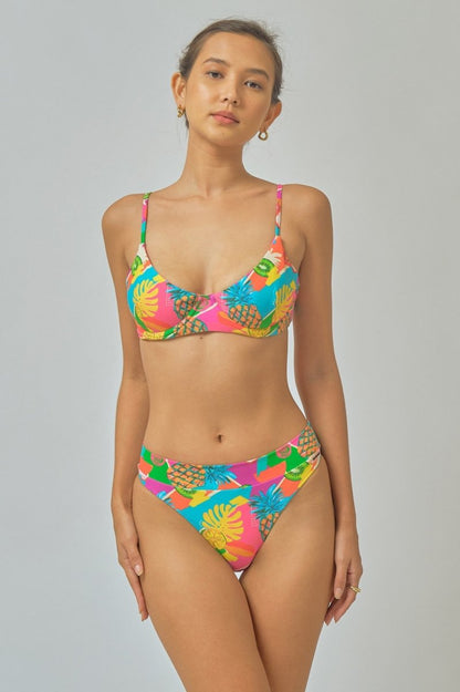 Juliet High Waisted Medium Bottoms / Island Tiki FINAL SALE