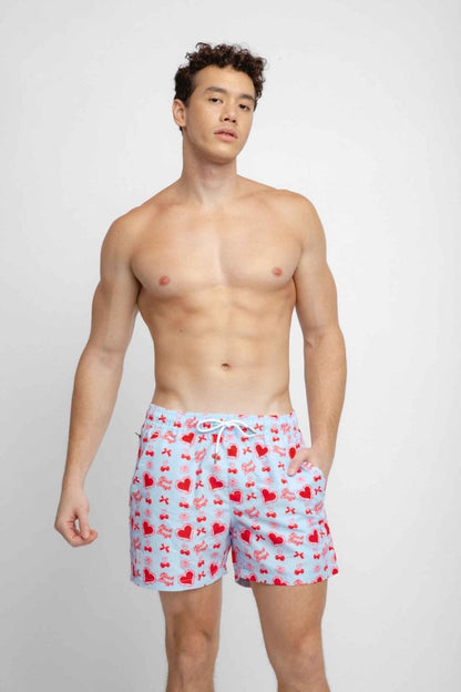 Men's Board Shorts / Candy Hearts