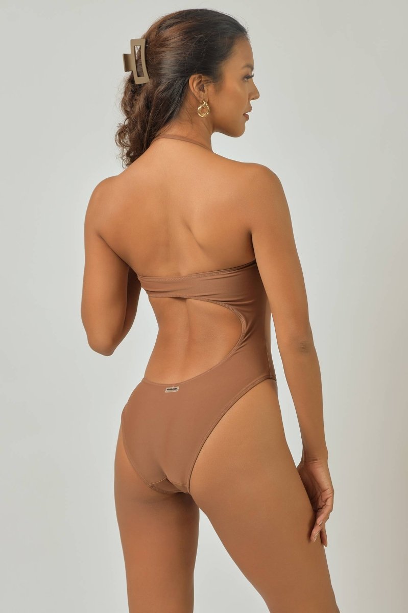 Poppy Cut Out One Piece / Cocoa FINAL SALE