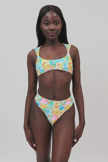 Ashley High Waist Reversible Bottoms / Love Bug FINAL SALE