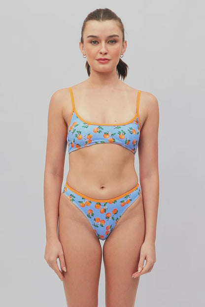 Lydia Classic Medium Bottoms / Citrus Sky Terry FINAL SALE