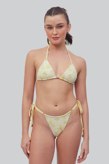 Maddy String Cheeky Bottoms / Marigold Pointelle