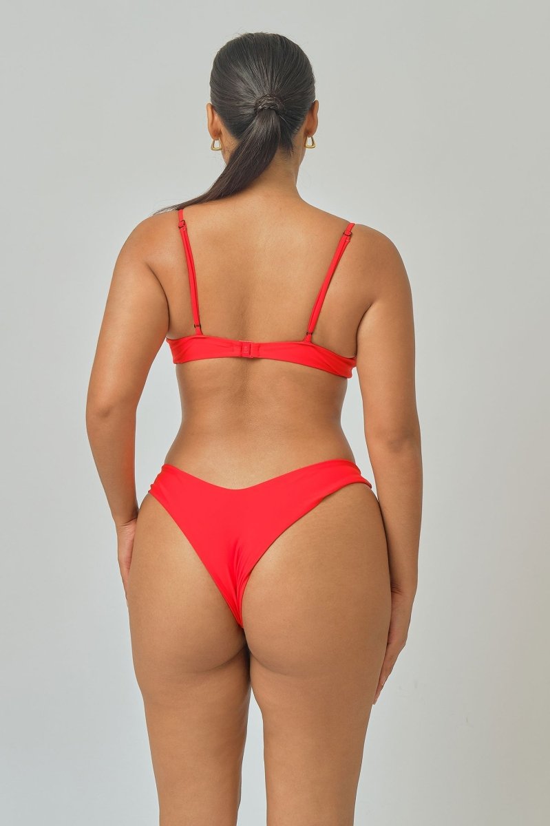 Stassy Bottoms / Red - Bikinis & Beachwear | Blackbough Swim