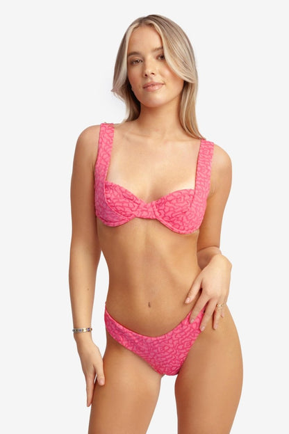 Tiana Underwire Top / Rosy Glow Jacquard