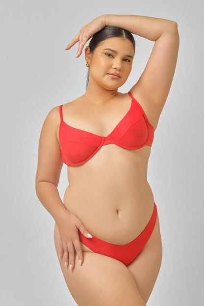 Underwire Top / Shanghai Red