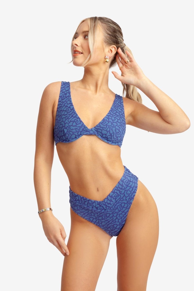 Vanessa Underwire Top / Midnight Jacquard