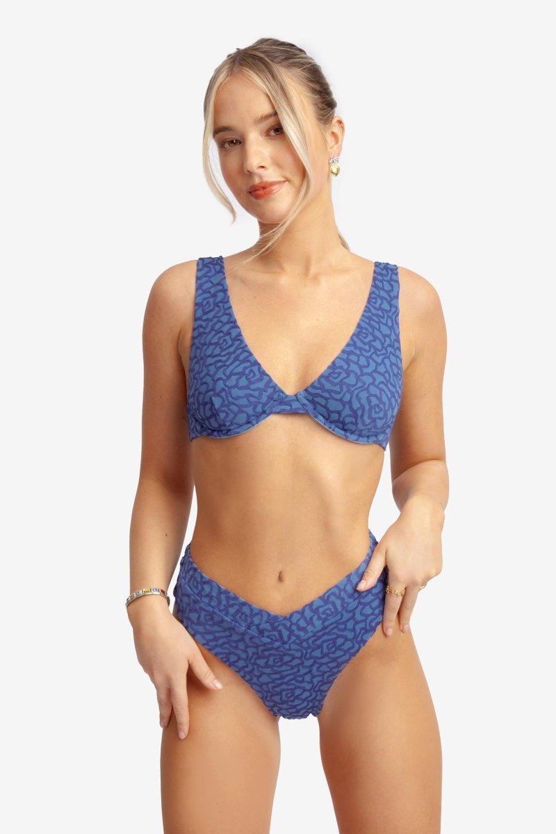 Vanessa Underwire Top / Midnight Jacquard