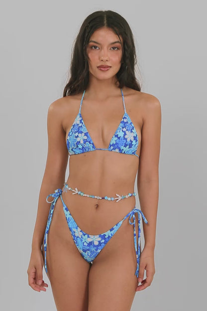 Daniella Side-Ties Adjustable Bottoms / Ocean Child