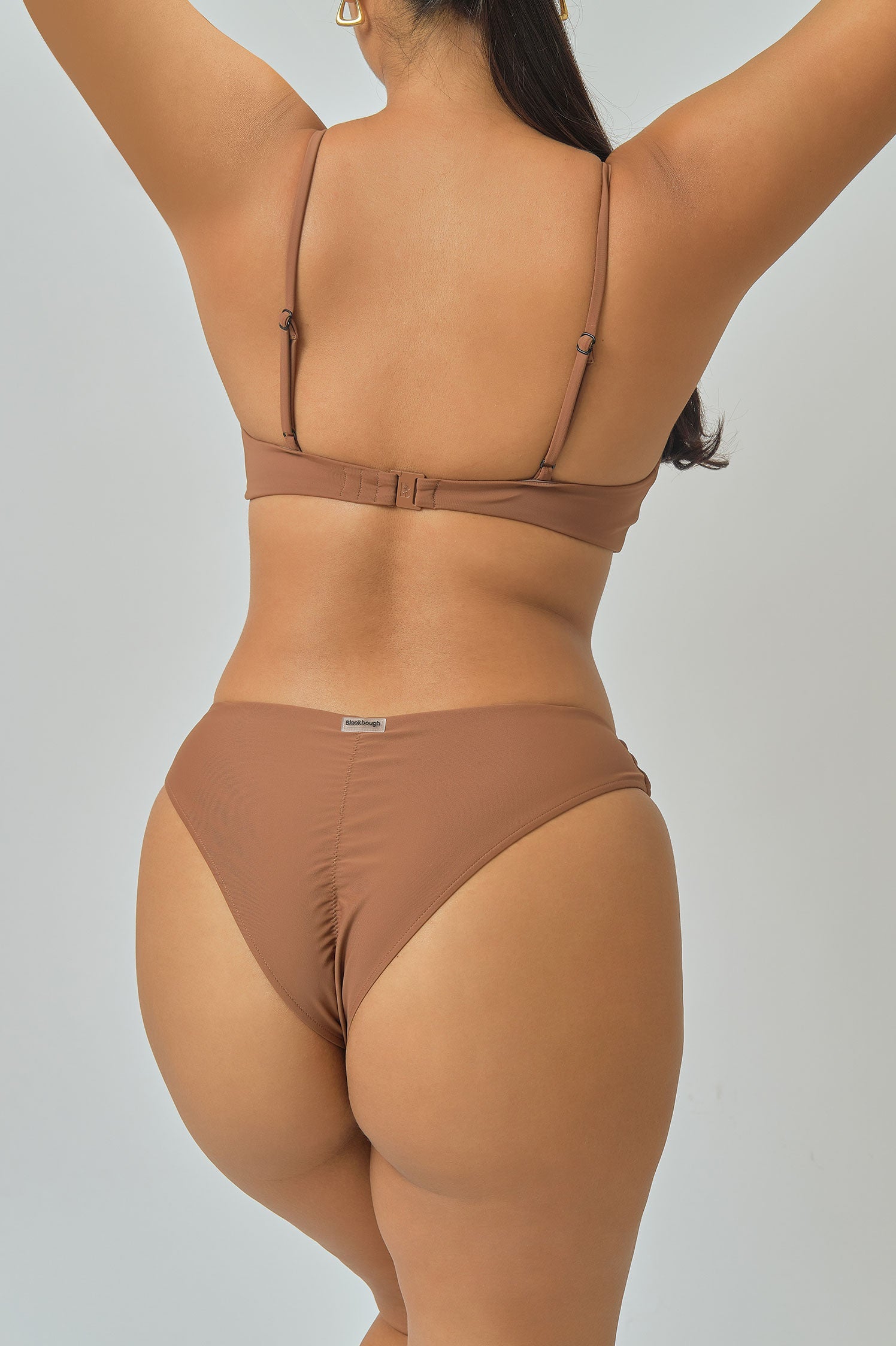 Sophia Ruched Cheeky Bottoms / Cocoa FINAL SALE