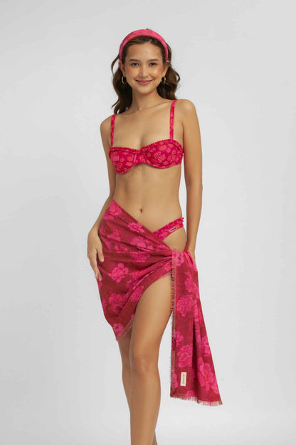 Keisha Frayed Sarong / Flowerbomb