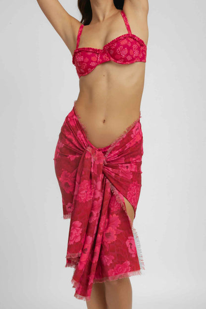 Keisha Frayed Sarong / Flowerbomb