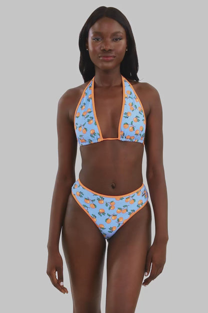 Ava High Waist Medium Bottoms / Citrus Sky Terry FINAL SALE