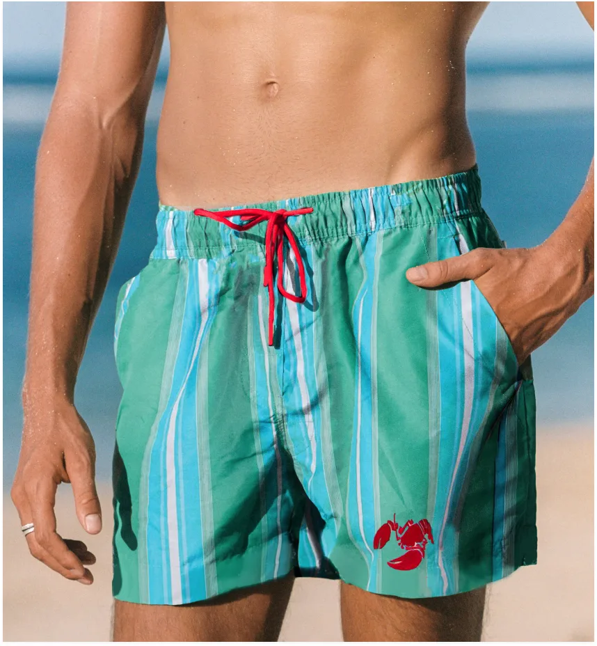 Men's Shorts in Good Catch Stripe