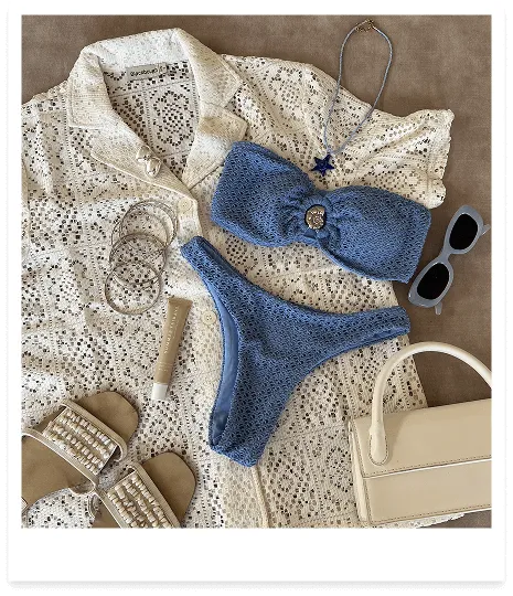 Shelby Top and Moriah Bottoms in Oceania Crochet