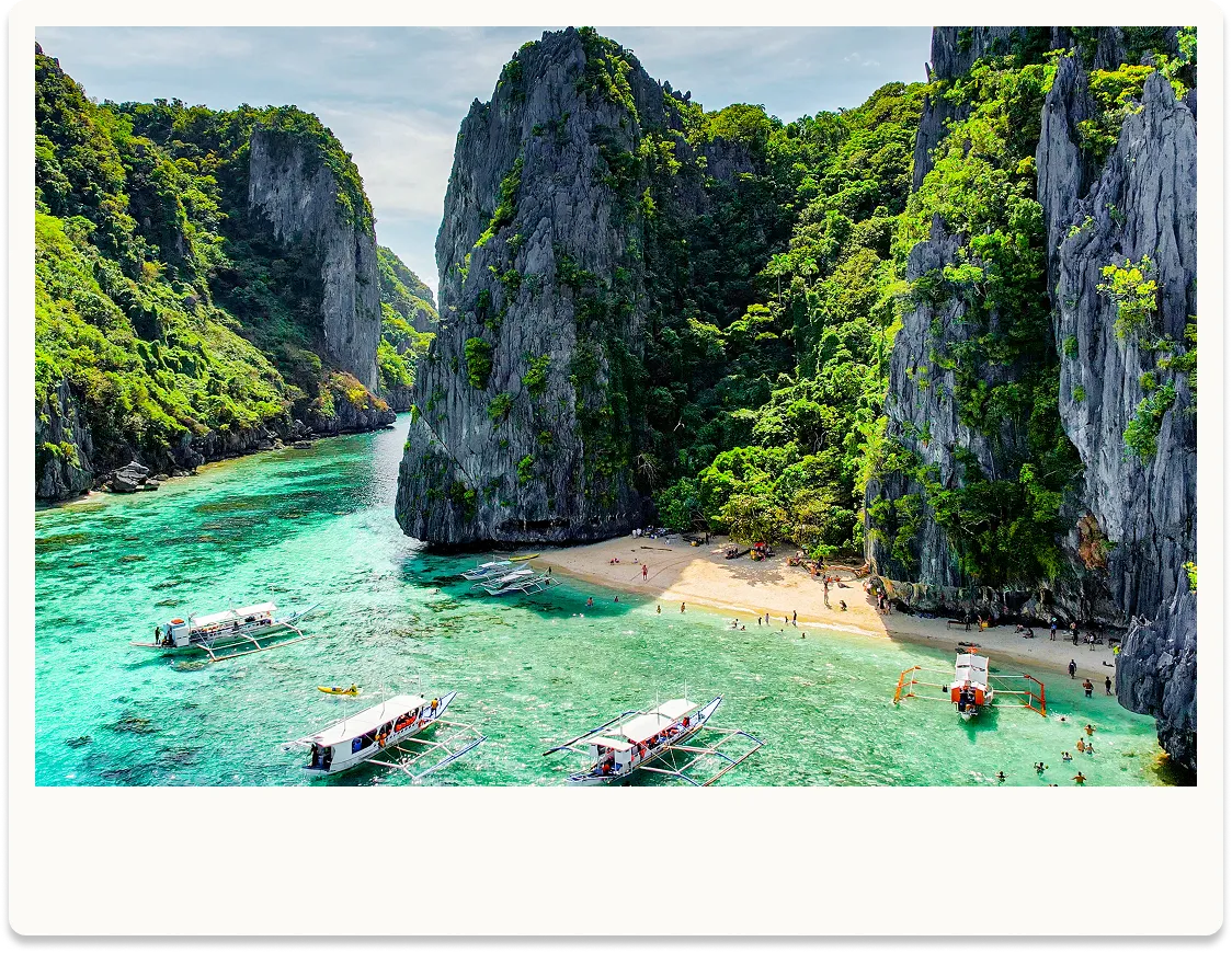 polaroid beach